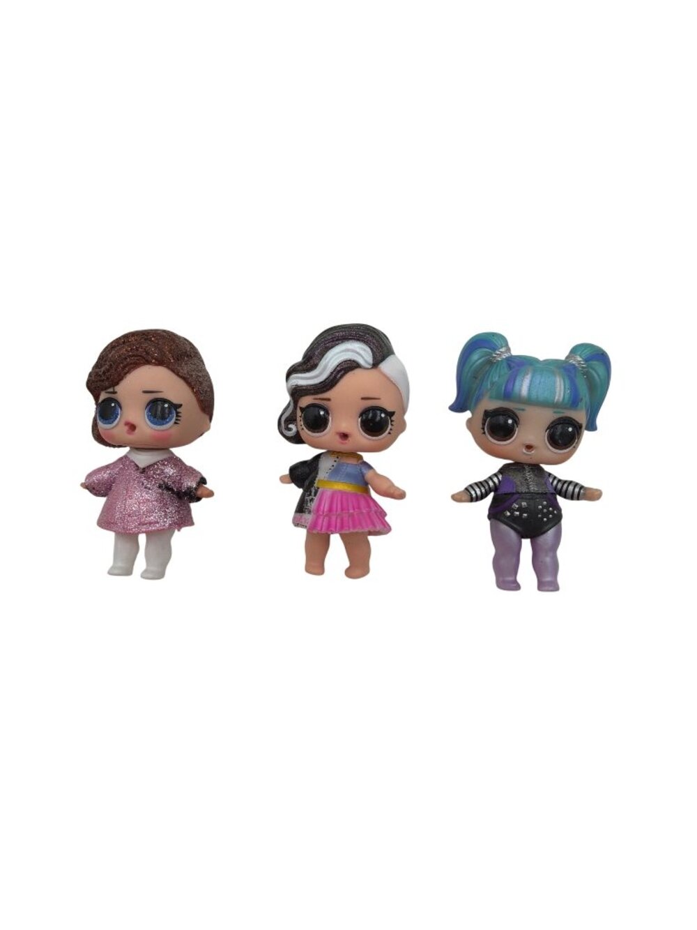 LOL Surprise Dolls Set Of 3 With Outfits & Glitter Details 3 Inches Tall Mixed C